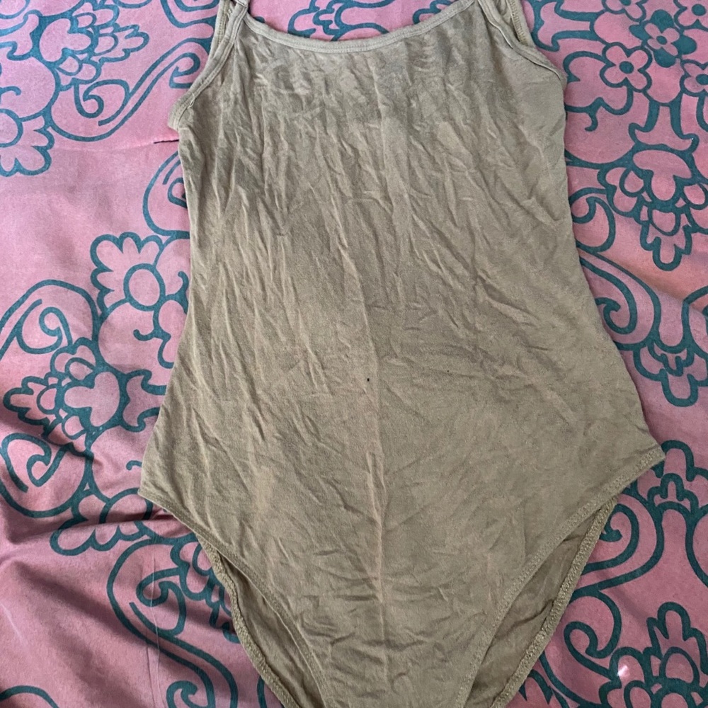 brown bodysuit